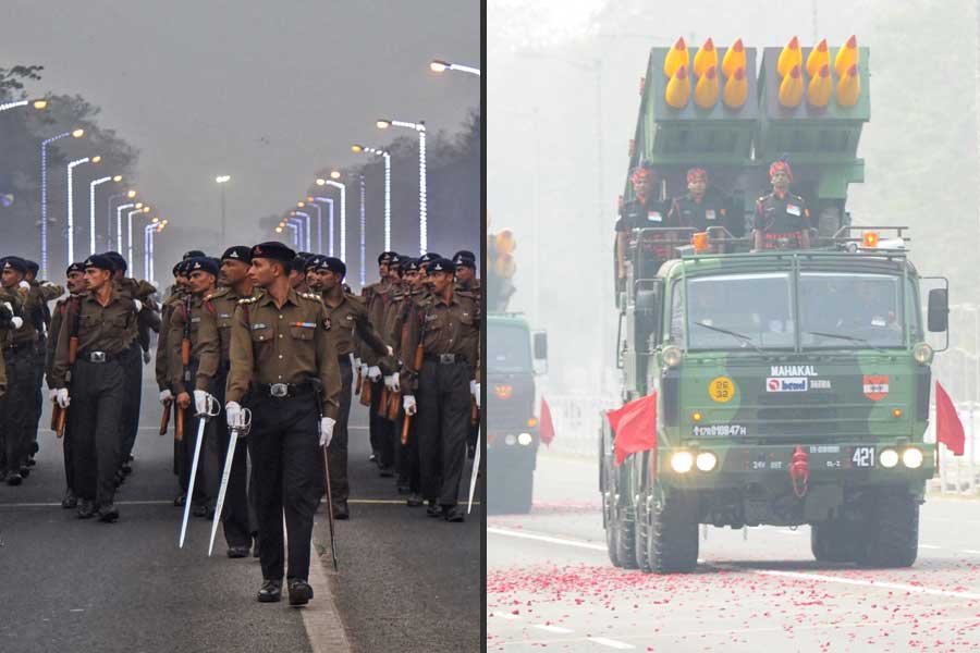 Republic Day Parade rehearsals on Red Road