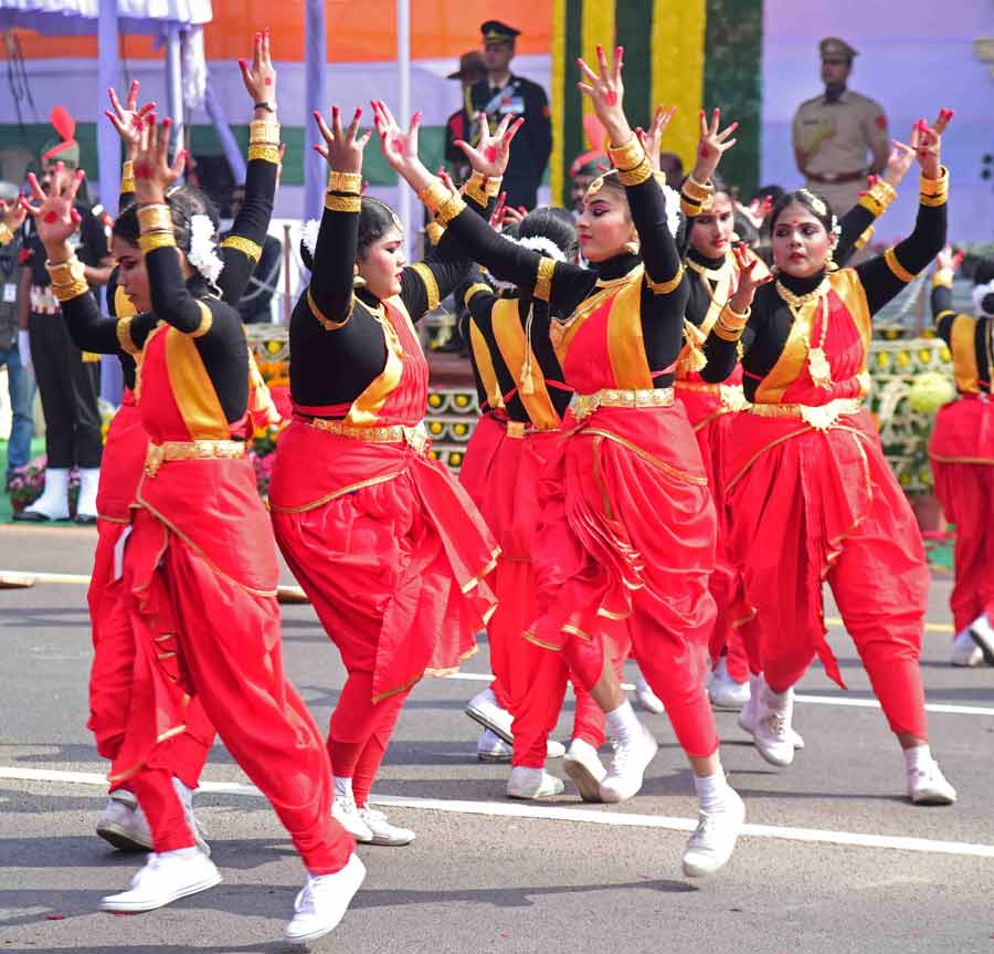 Students of St Thomas School Kolkata put up a colourful dance performance  