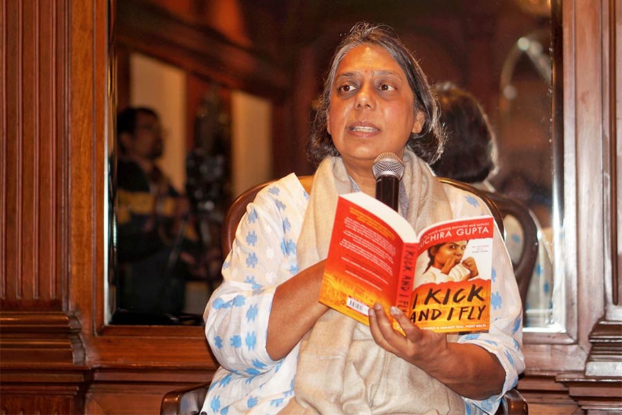 Ruchira Gupta was the latest guest at An Author’s Afternoon, organised by Prabha Khaitan Foundation at Taj Bengal