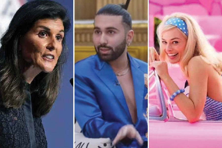 (L-R) Nikki Haley on her presidential run, Orry on his new show and Margot Robbie on the Oscars, and more in this week’s satirical wrap-up