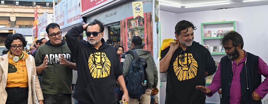 Filmmaker Srijit Mukherji was spotted at the International Kolkata Book Fair on Tuesday  