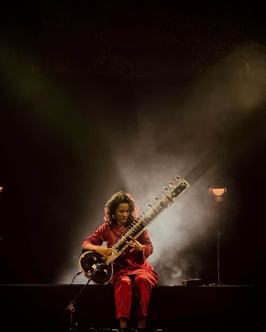 “Can’t express my gratitude for the deep connective experience of playing these shows,” wrote sitar player Anoushka Shankar, daughter of the late sitar legend Ravi Shankar, sharing pictures from her Lollapalooza performance. 