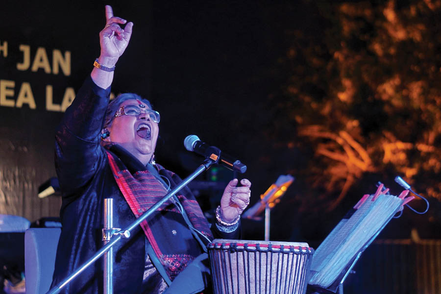Usha Uthup performs at the Royal Calcutta Golf Club, celebrating her big achievement with fans in Kolkata