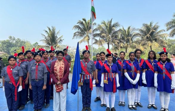 The day started with the Indian flag being hoisted by the Principal. The Flag Hoisting Ceremony was followed by a speech by the school's Principal on the importance of Republic Day. It was duly accompanied with musical rendition of National Anthem
