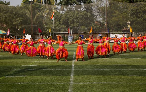 The students showcased their various callisthenic skills, human pyramids and tri-colour dance drills to commemorate the occasion. The active participation of students in all these activities was commendable along with the enthusiasm reflected across the teaching and non-teaching fraternity