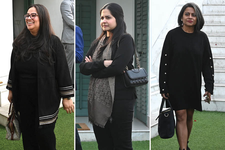 (L-R) Cathy Tongper, Manisha Jain and Sanchita Halder from the Prabha Khaitan Foundation