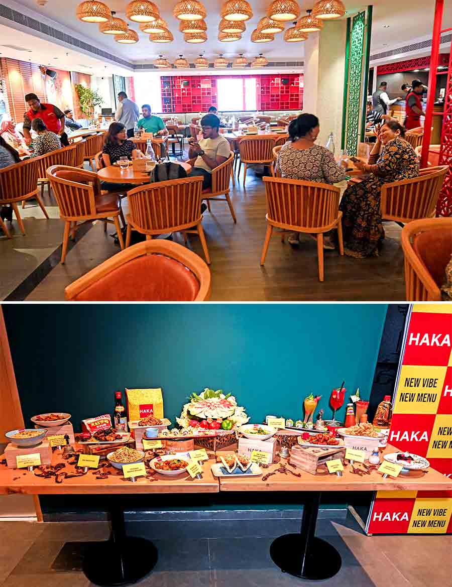 Haka, Speciality Restaurants’ Asian restaurant has been serving Oriental cuisine across India for 25 years. After a hiatus of two months, the outlet in Salt Lake’s City Centre 1 recently reopened on June 27, with a new look and revamped menu