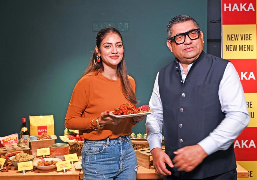 Tollywood actress Nussrat Jahan was also at the event. ‘Haka serves pocket-friendly delicious food and therefore it is one of the favourite places in Kolkata for foodies. The interior is looking beautiful, the new launches are also exciting!’ she said
