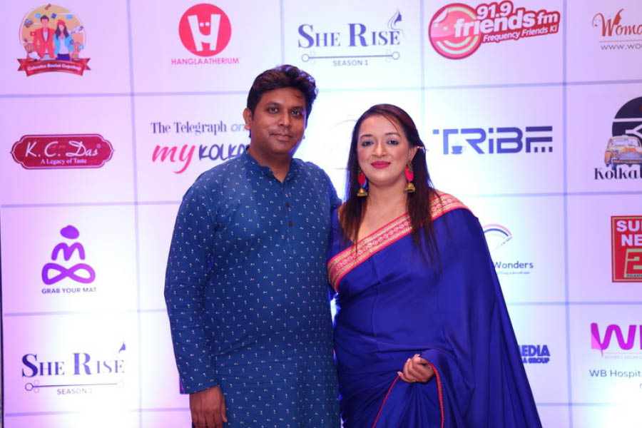 Anindita Roy Sanyal and Sarathi Sanyal at the event.