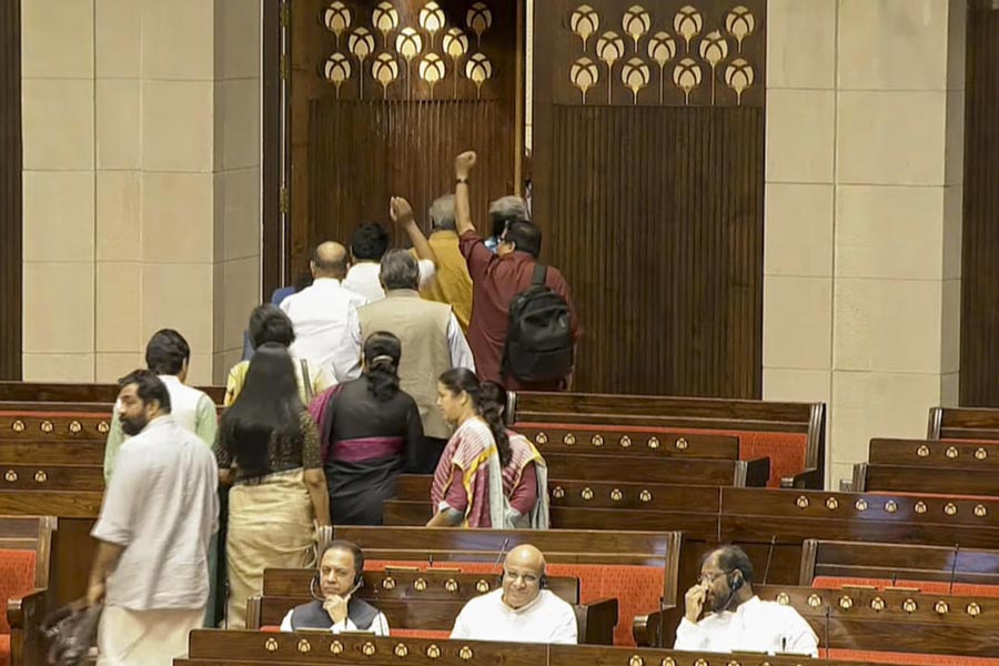 Rajya Sabha | INDIA Bloc Parties Led By Congress Walk Out Of Rajya ...