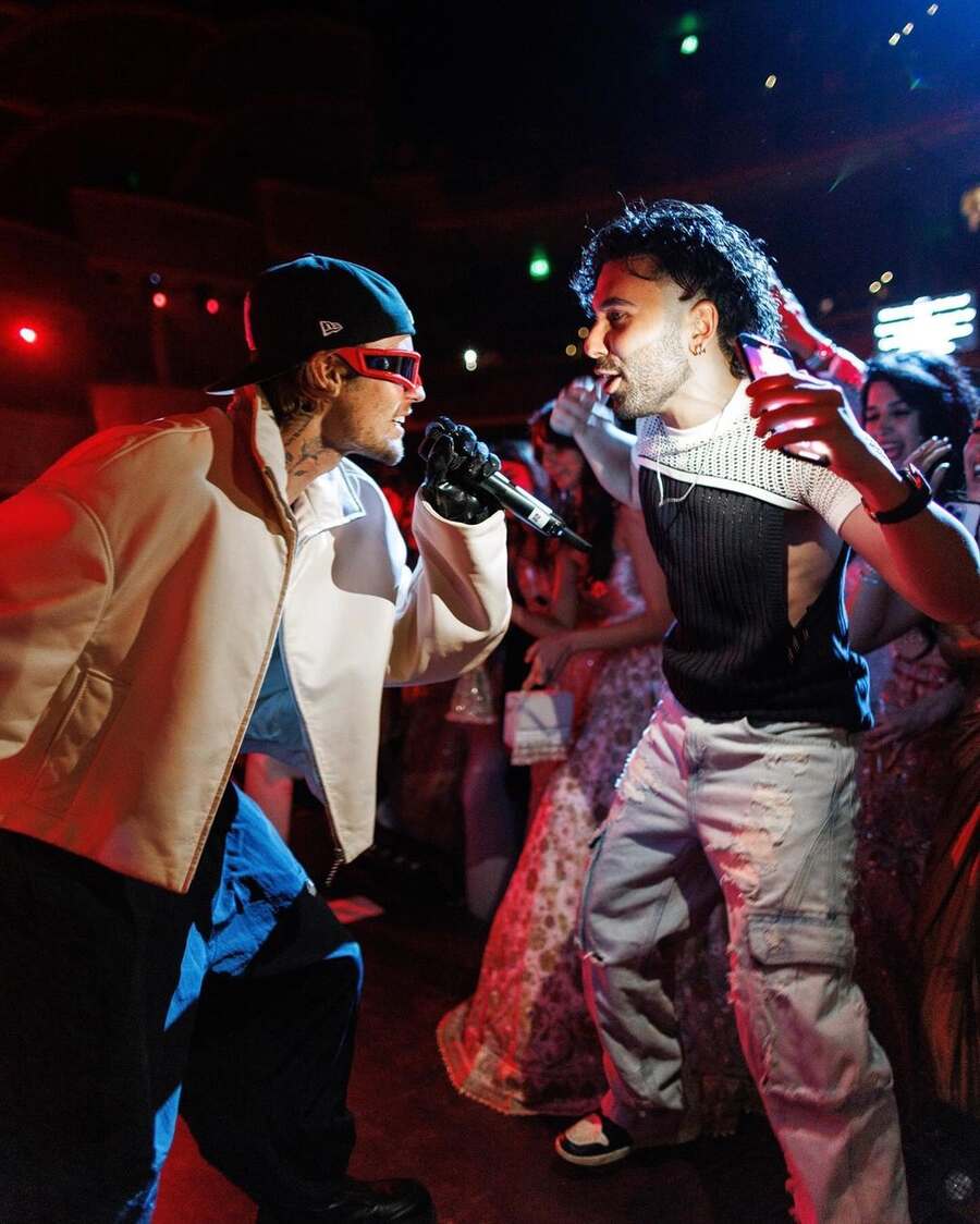 Social media influencer Orry grooved to Bieber’s live performance at the event.