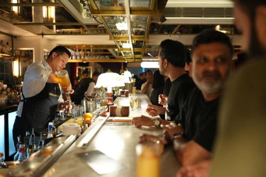 Patrons lined up at the bar for a taste of Nepal, excited to sip the innovative cocktails