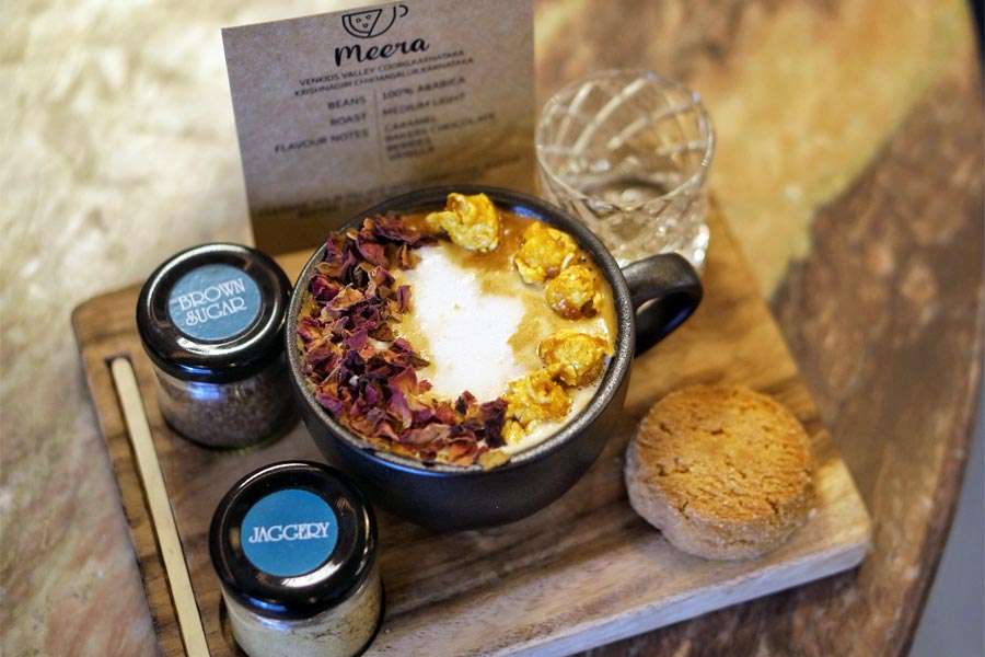 One of the special coffees served at the cafe