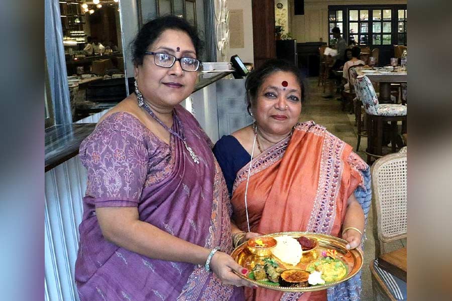 Chef Nayana Afroz began her journey in food curation with (right) food historian Pritha Sen in 2014
