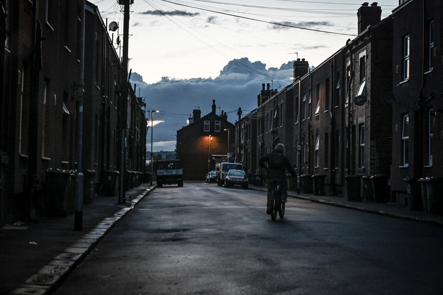 An area of where asylum seekers were being housed in Leeds, England, Sept. 21, 2023. The government has been paying around 8 million pounds a day to accommodate asylum seekers.