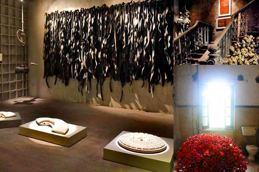 ARCHIVE PICTURES OF NARAYAN SINHA’S EXHIBIT FIRELIGHT IN 2021