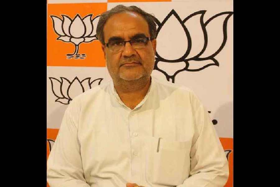 Uttar Pradesh chief minister Yogi Adityanath and BJP national president JP Nadda during the party’s state working committee meeting in Lucknow on Sunday.