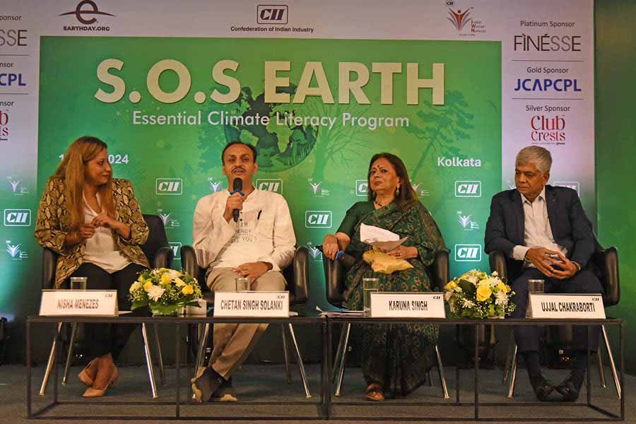The panellists of SOS Earth - Essential Climate Literacy Programme at the city event.