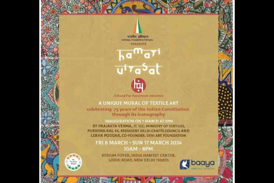 Art and India’s sacred document: different communities have engaged with the Constitution through songs and art - Telegraph India