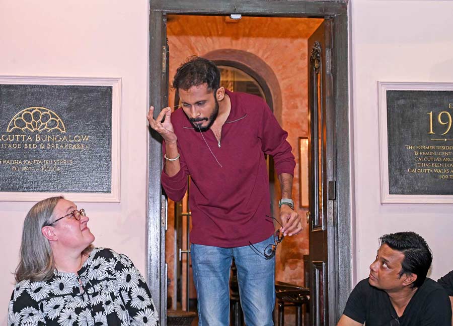 All eyes were on Avirup Bhattacharya as he bravely swallowed a long sewing thread and pulled it out through his eyes