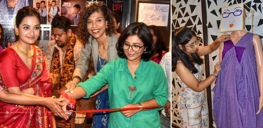 Tollywood actress Parijat Chowdhury inaugurated NIFD Global's annual fashion and lifestyle exhibition 'Explodia 2.0' on Friday on the Salt Lake campus