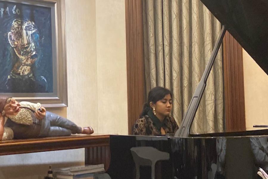 Aishani Pal during her piece