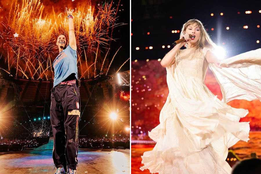 Coldplay | Coldplay's glowing tribute to Taylor Swift: Chris Martin  dedicates Everglow song to Taylor Swift after she leaves town - Telegraph  India