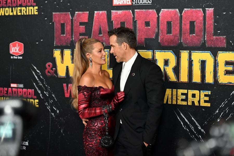 Reynolds, who plays the titular mutant in the film, posed for the lens with his wife Blake Lively. The actress, who will be next seen in the film adaptation of Colleen Hoover’s novel It Ends With Us, is rumoured to play Lady Deadpool in the upcoming movie. She looked gorgeous in a red strapless outfit with black engravings, which made some fans speculate about her role in the film. 