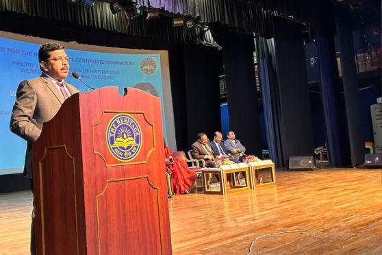 Dr Joseph Emmanuel, Chief Executive and Secretary, CISCE, speaking at the meeting