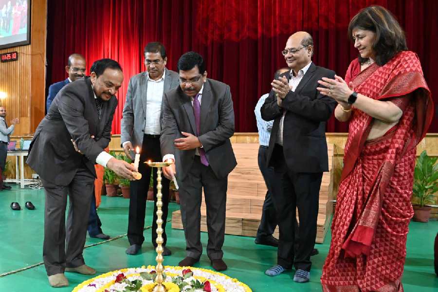 CISCE chairman G Immanuel (left) and chief executive and secretary Joseph Emmanuel inaugurate the meeting on Tuesday.