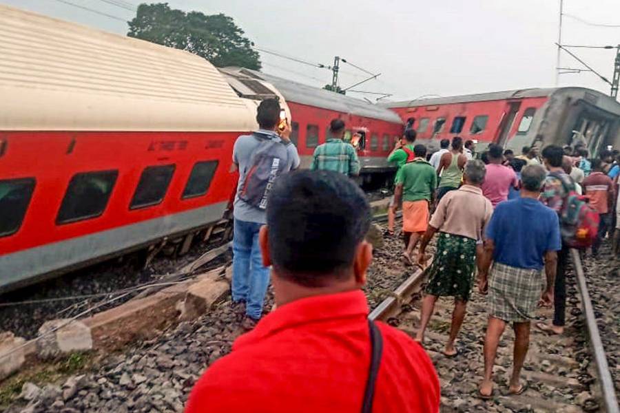 Rescue and relief work underway after the Howrah-Mumbai Mail derailed near Badabamboo in Seraikela-Kharsawan district of Jharkhand, early Tuesday, July 30, 2024