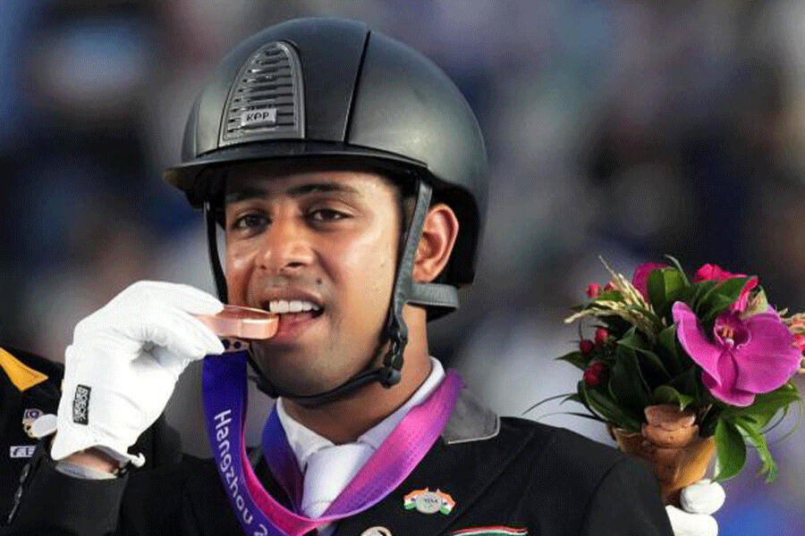 Anush Agarwalla: This time in Paris there is every reason to keep your eyes on the horses because a 24-year-old from Kolkata will be taking part in the equestrian dressage held in front of the iconic Palace of Versailles. Agarwalla shot to fame after he returned from Hangzhou with bronze in his individual event and gold in the team event. With his horse, Sir Caramello, by his side, Agarwalla is on the verge of more history in the French capital