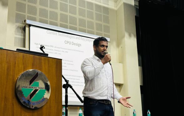 The event featured Mr Shaik Aleem Ur Rehaman from Microsoft, Bengaluru, a seasoned professional with over a decade of experience in the Semiconductor and VLSI industry.