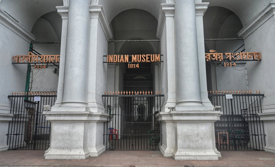 The Indian Museum, a favourite among all ages, especially youngsters during the ongoing summer vacation, wears a deserted look on Saturday