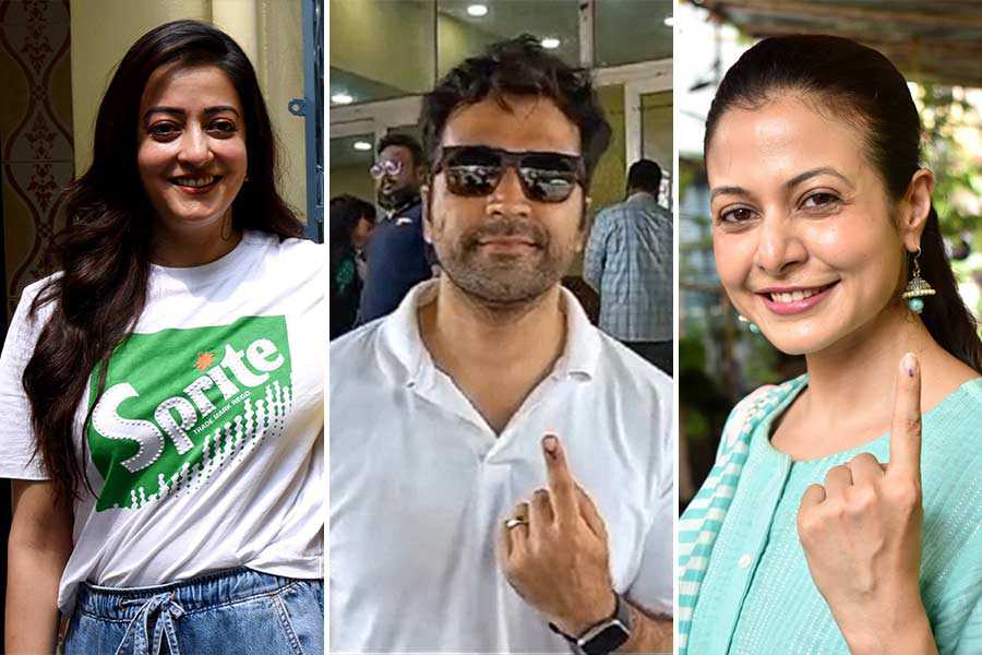 Celebrities were spotted casting their vote in the 7th phase of the general elections in Kolkata on June 1  