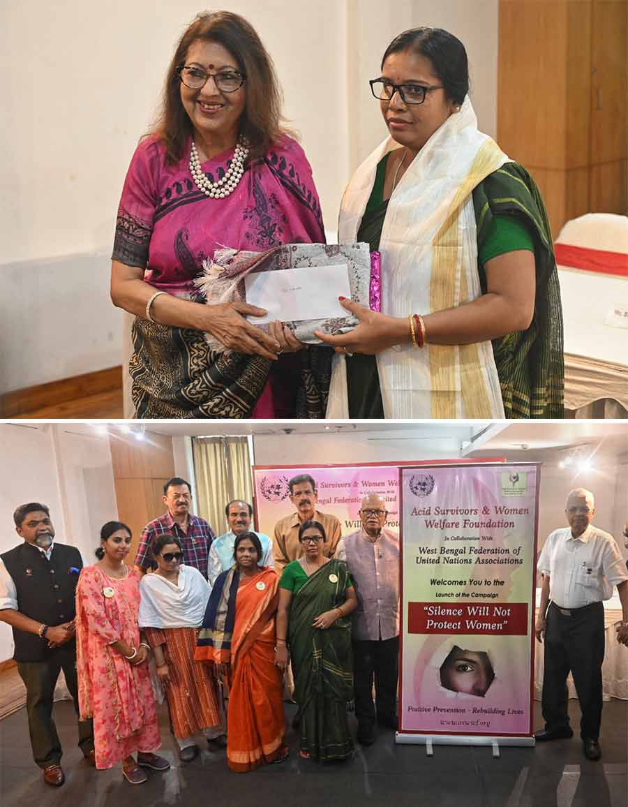 Acid Survivors & Women Welfare Foundation (ASWWF), in collaboration with the West Bengal Federation of United Nations Associations (WEBFUNA), announced the launch of the Silence Will Not Protect Women campaign at the ICCR on Wednesday. As the title indicates, this is an initiative dedicated to creating awareness and combating the heinous violence of acid attacks, with a strong focus on prevention, rehabilitation and advocacy for survivors  
