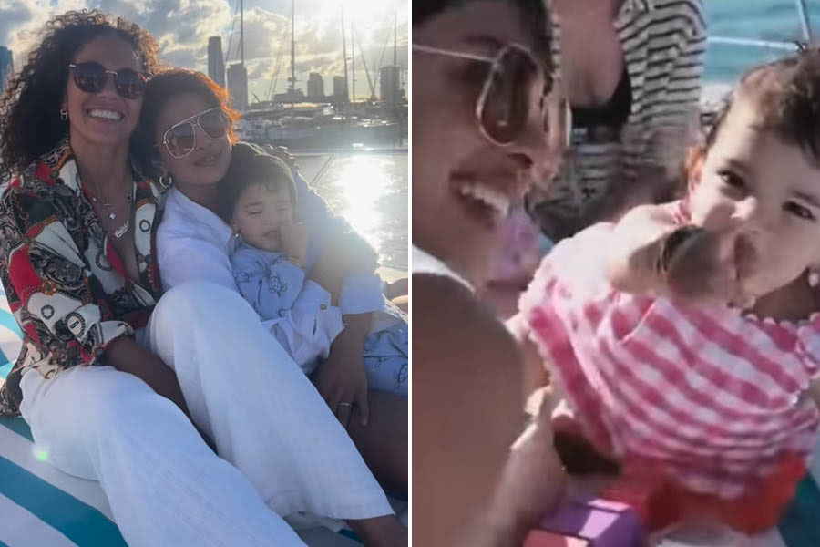 Priyanka Chopra Jonas enjoys yacht party with daughter Malti in Australia