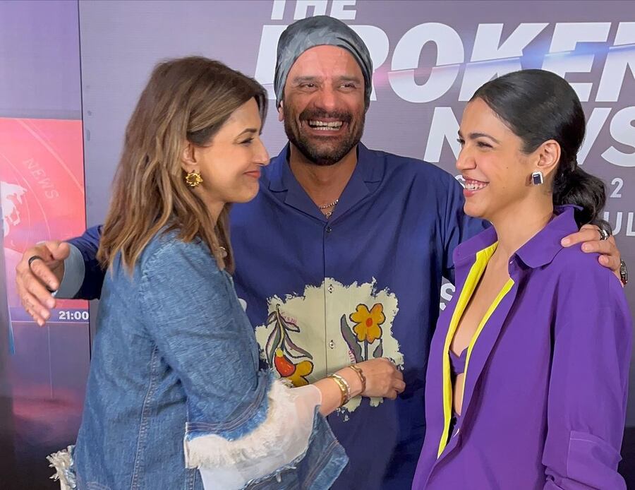 Sonali, Jaideep and Shriya were all smiles at a promotional event of the latest instalment of the series, which hit ZEE5 on May 3. 