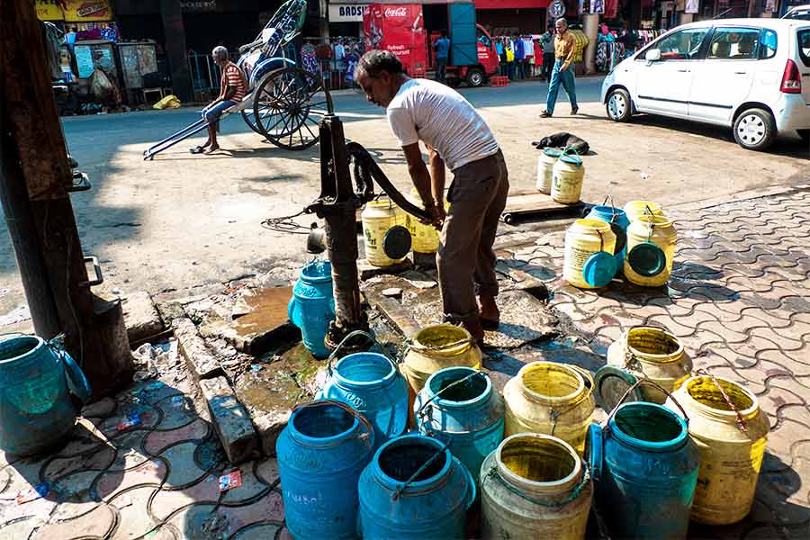 Another disappearing sound? That of the squeaky hand pump — chapakol