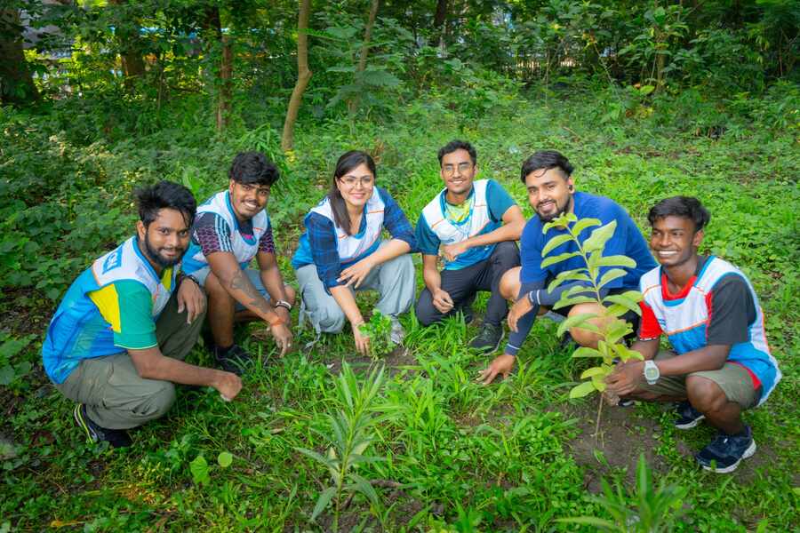 More than 100 saplings were ready to be planted — all part of the youth-driven Khelo Rugby initiative, organised now for over 20 years by former British diplomat Paul Walsh