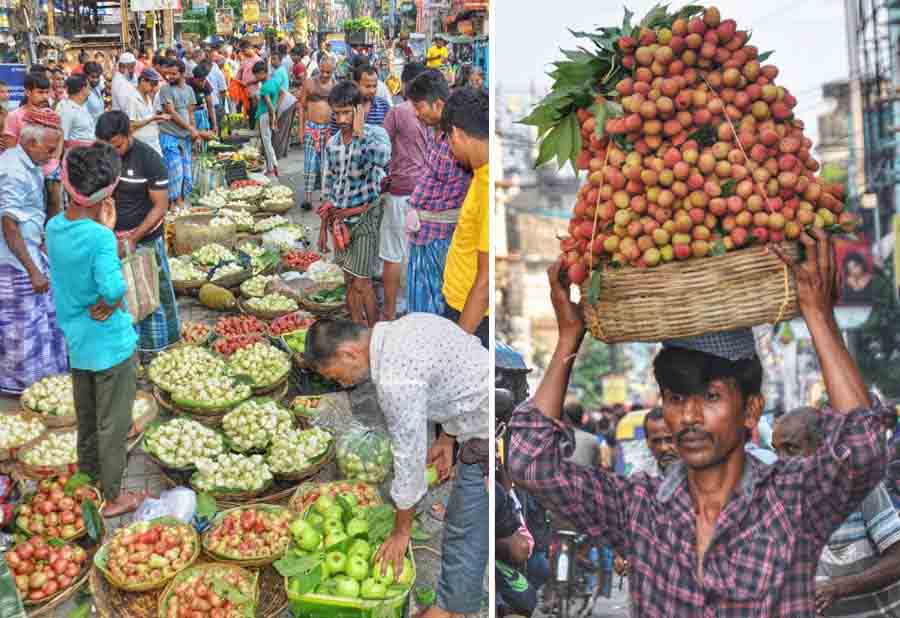 Ahead of Jamai Sasthi, lychees and water apples have flooded the wholesale fruit market at Baruipur in South 24-Parganas. Jamai Sasthi falls on June 12 this year 