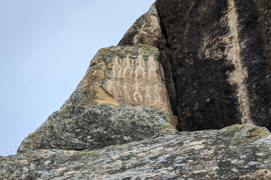 Petroglyphs at the national park