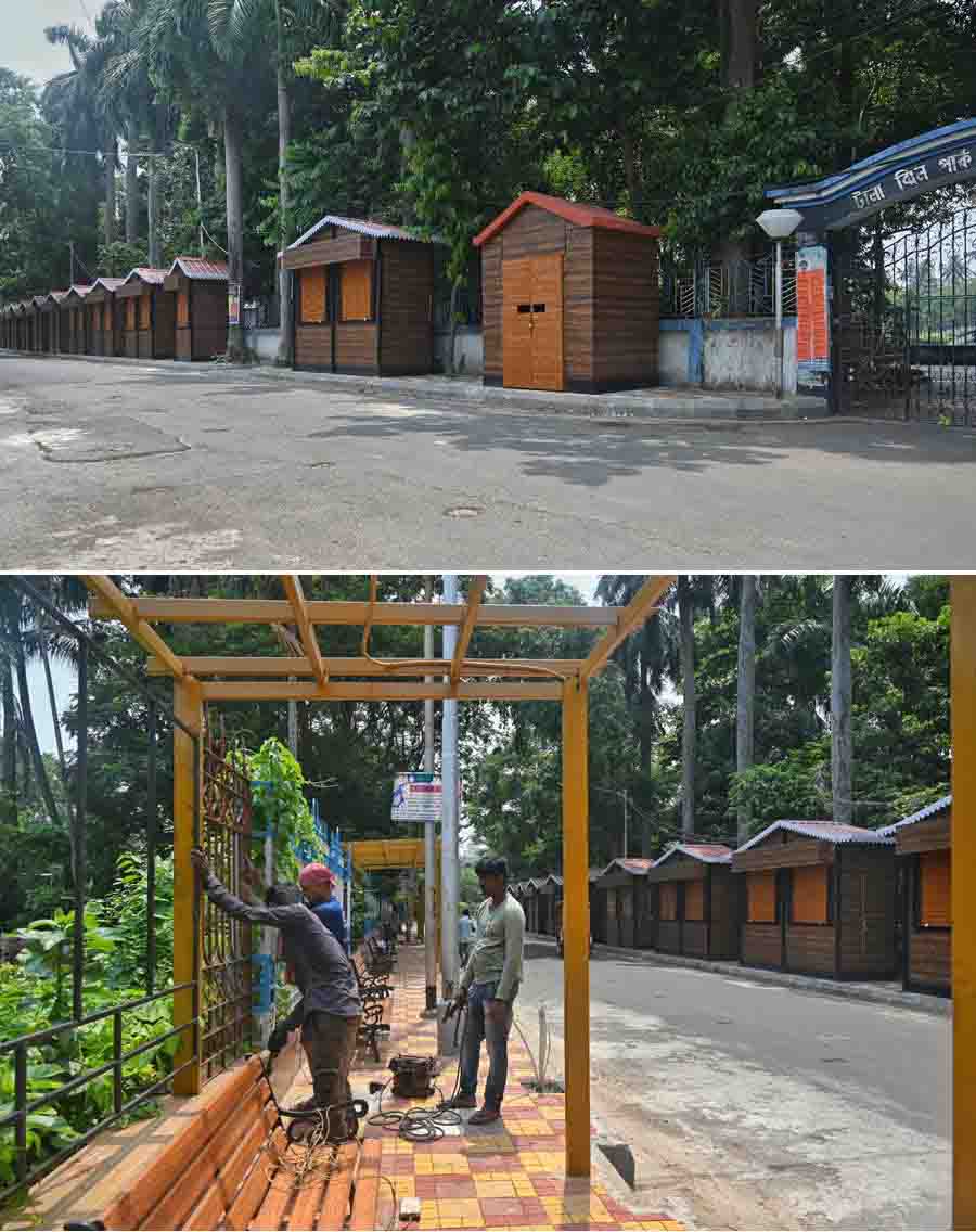 A food zone is being set up at Tala Park 
