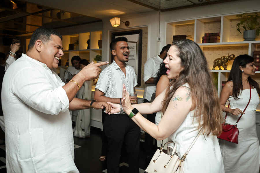 Ajay Rawla of The Rajbari Bawali and Carolann Hooper of Arch Designs take the floor 