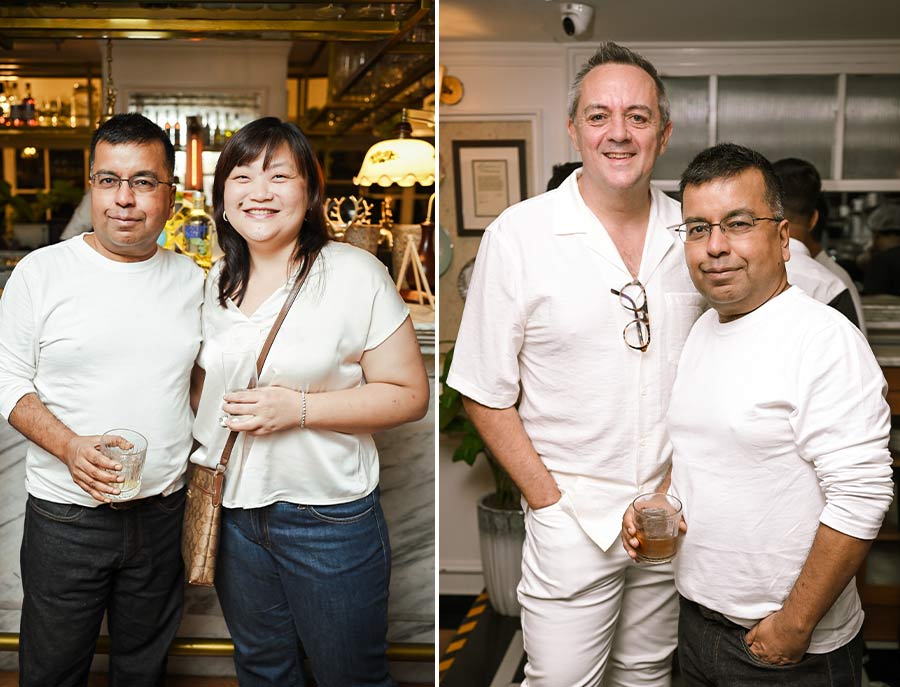 Connecting the dots! Argha Sen of culinary brand Gormei and chef Katherine Lim and (right) celebrity chef Shaun Kenworthy who has facilitated Glenburn Penthouse collabs with both AMPM and Gormei