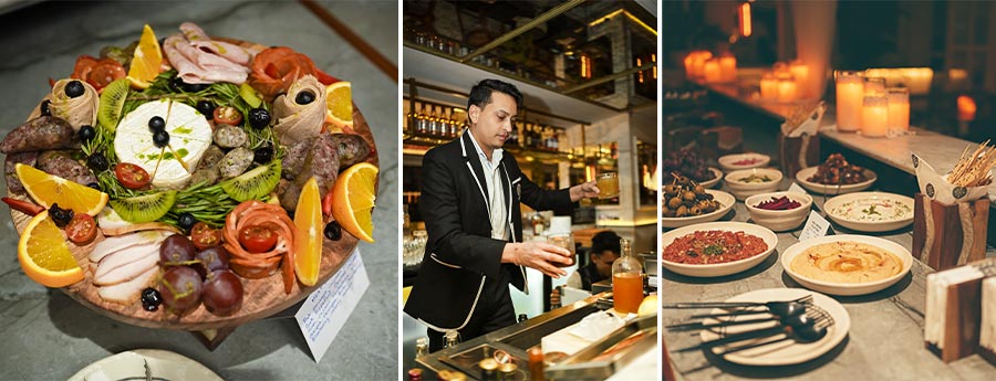 Mixologist Pankaj Gusain stirred up a new menu for the bash featuring cocktails like Like Nobody’s Watching, Legends In The Making, Raise The Roof!, Summer Throwback and Time for a Toast. Grazing bowls, hummus platters, easy finger food, sushi, charcuterie, mezze platter, prawn tempura sushi, spicy mushroom sushi, cold cuts and bite-sized dessert refuelled the revelry 