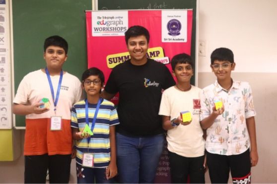 Speedcubing, with its blend of challenge and fun, proved to be a hit among the young participants.