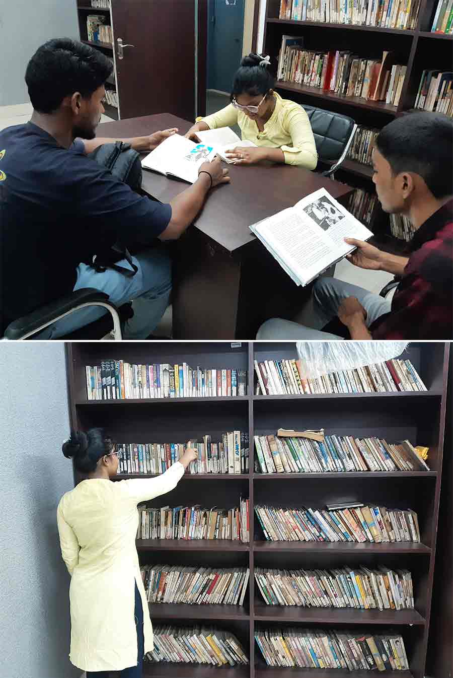 Bidhannagar Police has set up public libraries called Boi Baris in several areas of the township. These libraries provide free access to books to encourage reading and learning among underprivileged children  