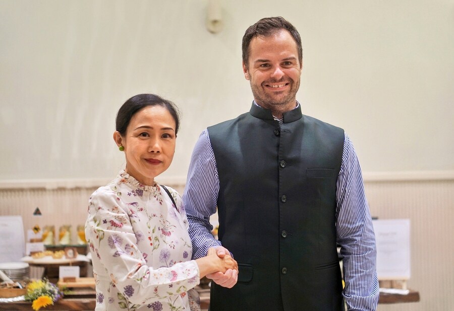 Boylan’s good friend Siriporn Tantipanyathep, the royal consulate-general of Thailand in Kolkata, was there to support him. ‘I invited Hugh to visit the Thai pavilion during the Travel and Tourism Fair (TTF) 2024, which is happening next month,’ she said 