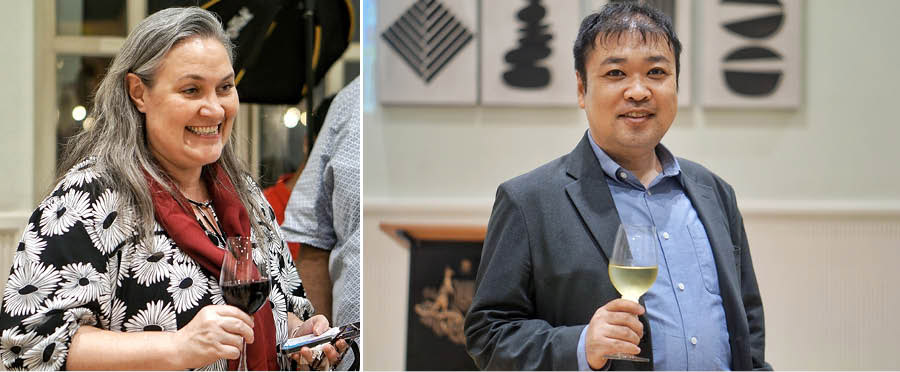 The evening saw a display of friendship from all major consulates in the city, with (right) Matsutaro Yamasaki, the deputy consul general of Japan, and (left) US consul general Melinda Pavek converging at The Backyard. Pavek said: ‘The US and Australia have such a tight relationship, both bilaterally, and also as members of the Quad (Quadrilateral Security Dialogue) with India and Japan. Together, we are a mighty force”  